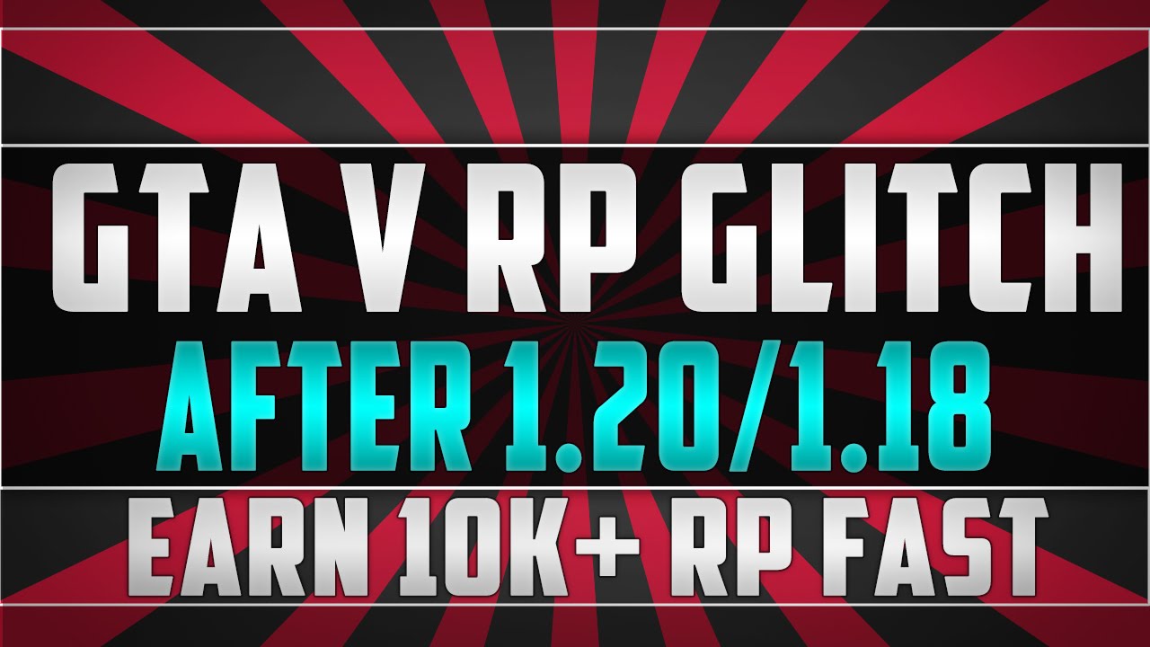 GTA V RP GLITCH AFTER PATCH 1 20 1 18 BRAND NEW RP GLITCH YouTube 