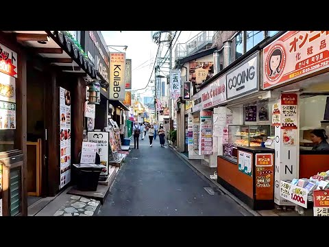 Tokyo, اليابان | Shin Okubo | جولة مشي 4K