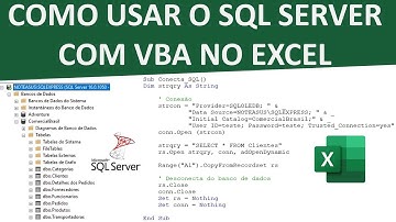 Como Extrair Dados do SQL para o Excel com VBA
