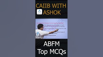 CAIIB June 2025 | ABFM Chapter 1 MCQs | CAIIB WITH ASHOK #abfm  #ashoksir #caiib2025