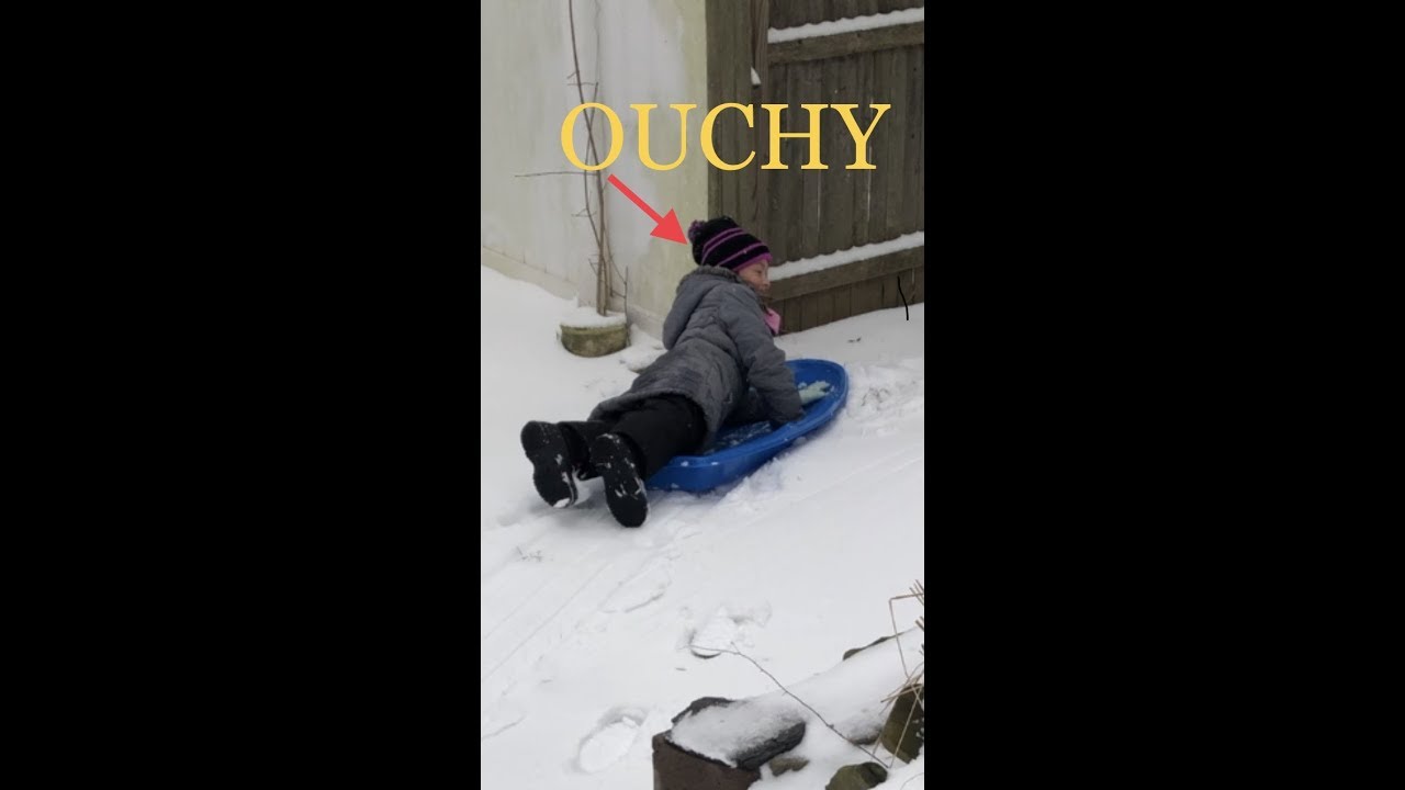 Kids Sledding Kids snow tubing sled vs snow tube YouTube