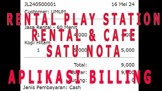 Update Nota Cafe dan Rental Jadi Satu Aplikasi Billing Timer Rental Play Station Software Program screenshot 3