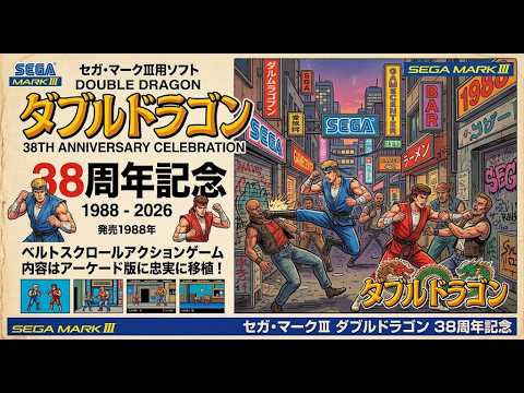 レトロゲーム ダブルドラゴン セガ・マークIII 版 エンディングまで