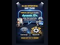 Tosca SAP Automation Interview Tips#sap #fiori #automation #test #softwaretestingtools #tosca #learn