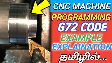 CNC Programming G72 Cycle Explaination in Tamil | Canned Cycles Programming