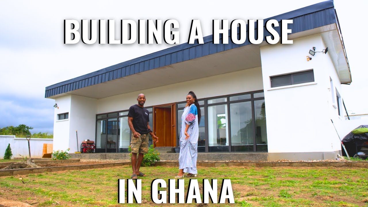 He moved to Ghana and built a 2 bedroom house |Breakdown of costs to build this home|Exploring Asebu