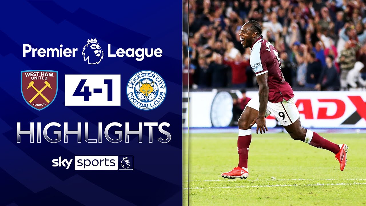 Antonio shines in Leicester hammering! 🔨 West Ham 4-1 Leicester Premier League Highlights