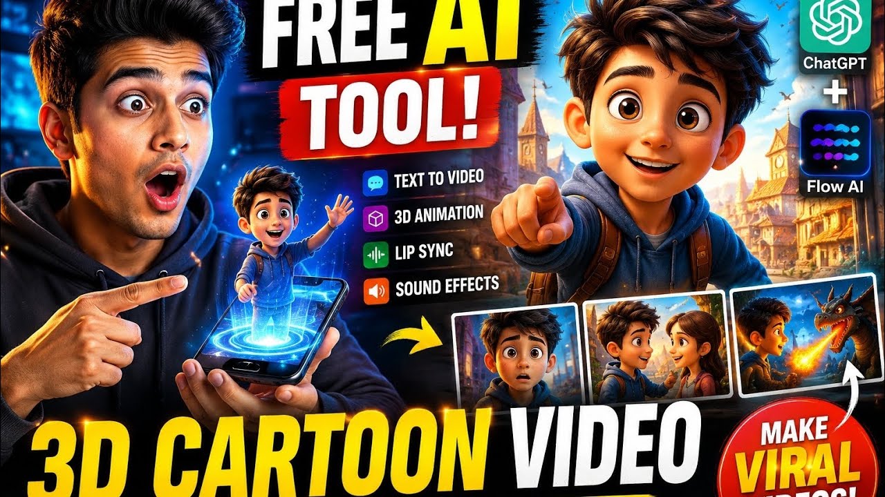 Create Disney Pixar Style 3D Animation Videos with AI Free on Mobile ...