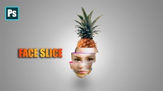How To Make A Face Slice Effect on Using Photoshop Tutorial