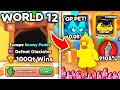 I Unlocked NEW World 12 with SUPER OP Pets and Final Boss in Arm Wrestling Simulator! (Roblox)