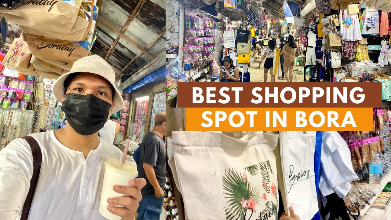 TIPID SHOPPING IN BORACAY | PASALUBONG SA BAMBOO MARKET & D'MALL