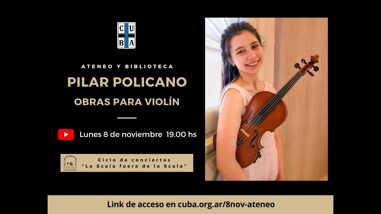 Concierto grabado de La Scala de San Telmo presentando a Pilar Policano, 