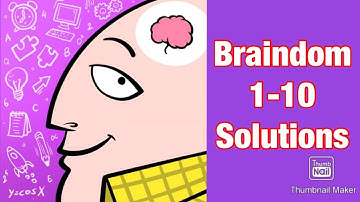 Braindom : Levels 1 2 3 4 5 6 7 8 9 10 Walkthrough (Tricky Brain Puzzles)