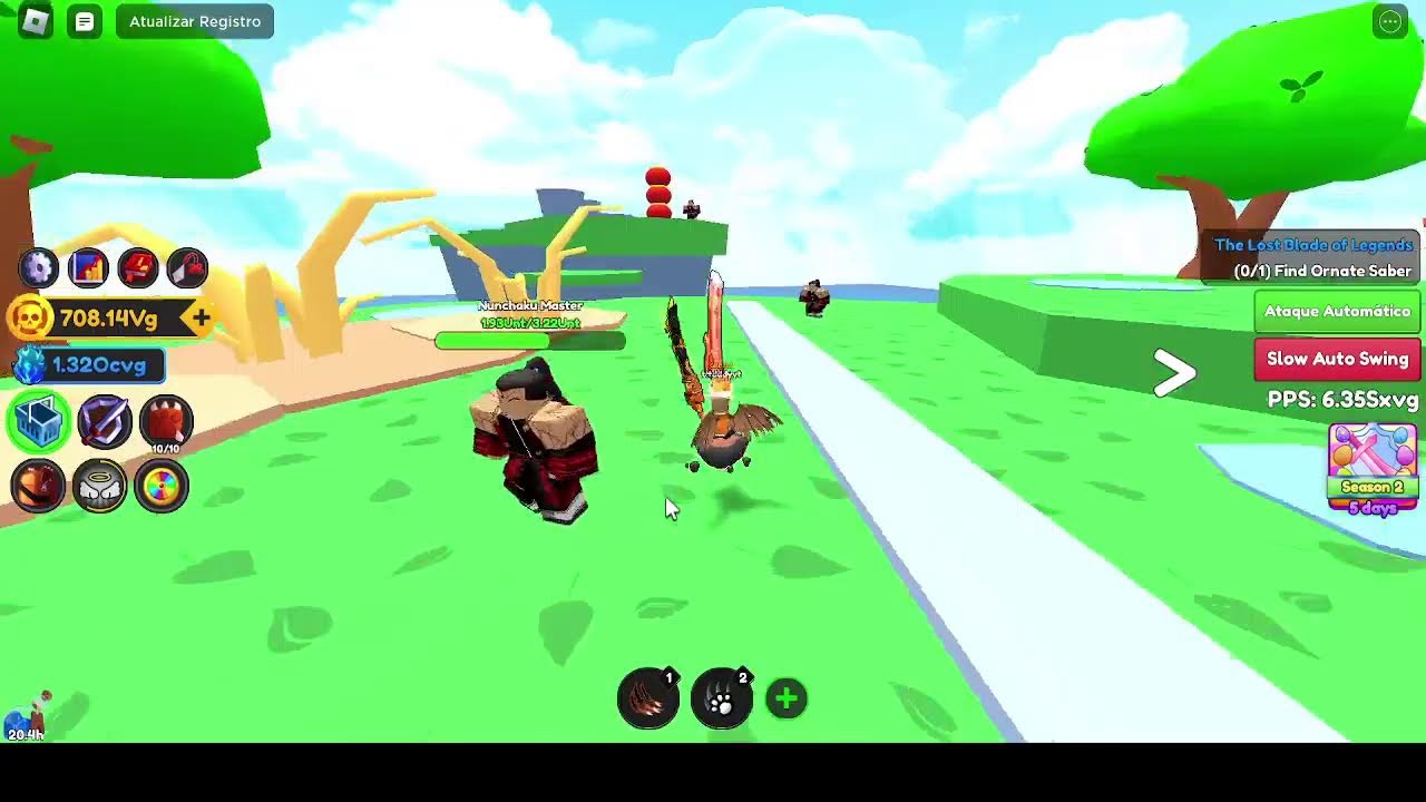 Sword Fighters Simulator insane room 16 carries - Sword FightersStream em direto de Moon_lighter