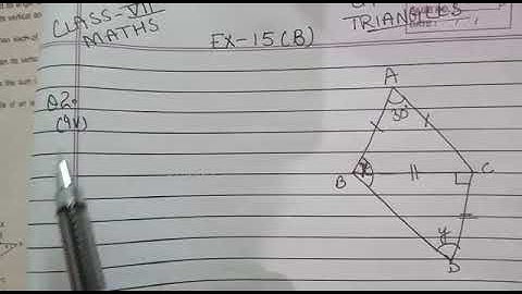 Q2 ( iv) Ex-15B ch-15 Triangles Class VII ICSE BOARD maths by love with mathematics