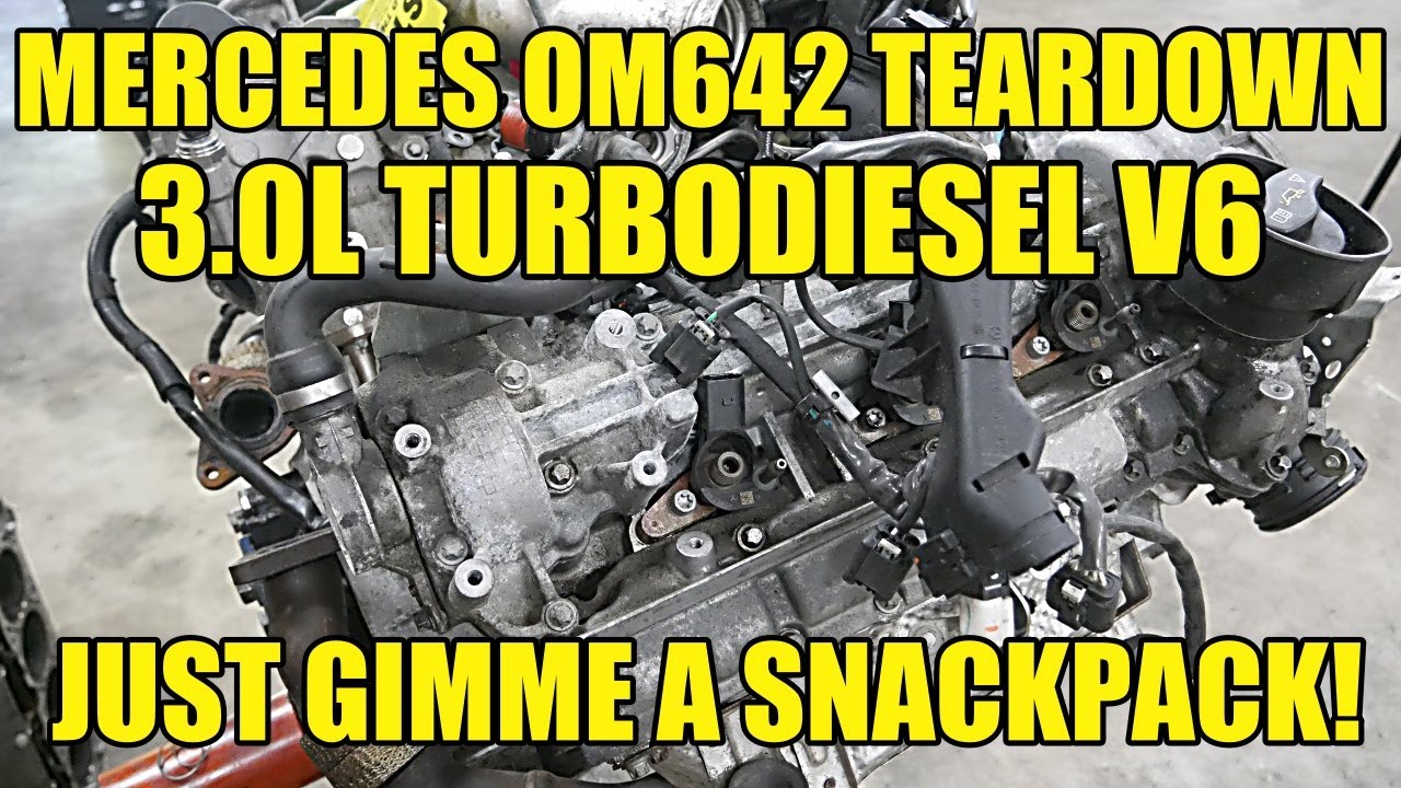 Mercedes OM642 3.0L TurboDiesel V6 Teardown. This is Exactly How NOT To  Treat Your Car! 