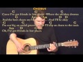 Friends in Low Places (Garth Brooks) Strum Guitar Cover Lesson with Chords/Lyrics - Capo 2nd