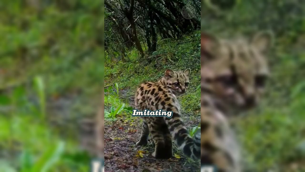 Margay - Monkey Eating Cat