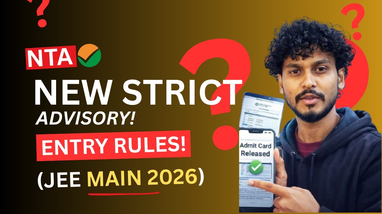 🚨 JEE Main 2026: BIG Mistakes That Can STOP Your Entry! 🚫 - YouTube