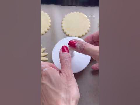 Chamomile-shaped cookies. Печенье -Ромашки. Рецепт в описание - YouTube