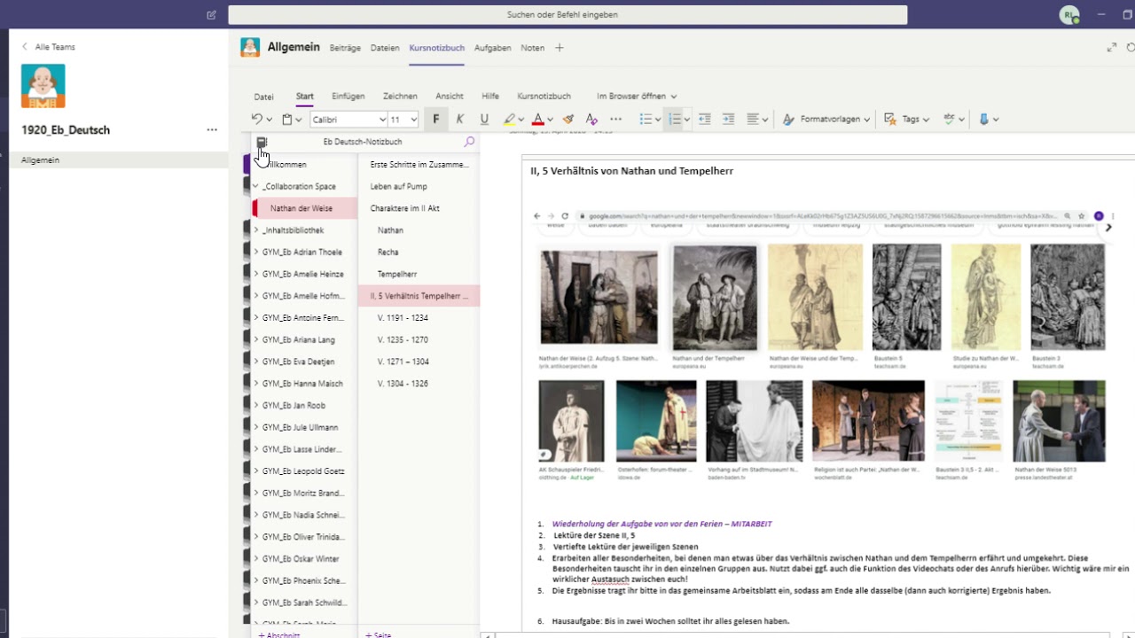 Verhältnis Tempelherr und Nathan | Arbeitsauftrag | II.5