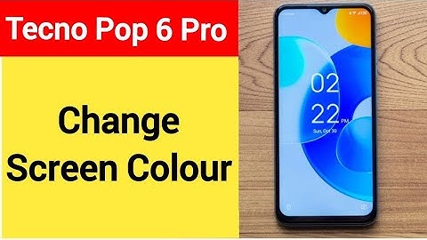 How to change screen colour, display colour change kaise karen, Tecno Pop 6 Pro me display colour pr