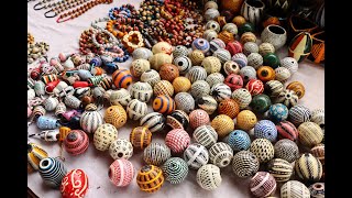 Collier De Perles En Terre Cuite De Kapélé 242 - Pièce Artisanale Multicolore, Neuf Sans Emballage