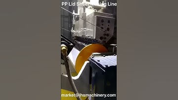 New PP Lid Sheet Extruder Machine thickness 0.1mm from jhsmachinery