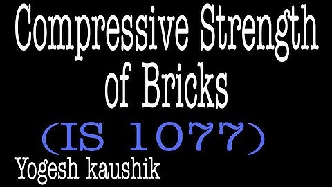 COMPRESSIVE STRENGTH OF BRICKS  I COMPRESSION TEST OF BRICKS I DIGITAL COMPRESSION TESTING MACHINE