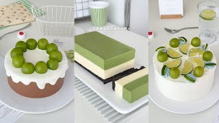 ASMR cooking. Make delicious jasmine grape cake, grape chocolate, matcha cheese oreo, matcha brownie