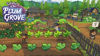 LIVE | FIRST LOOK at Echoes of the Plum Grove  NEW Cozy Farming Life Simulator Like Stardew Valley