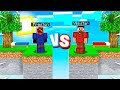 The ULTIMATE Minecraft Sky Block Battle! (Red vs Blue)