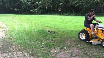 cub cadet model 73 refurbished and mowing