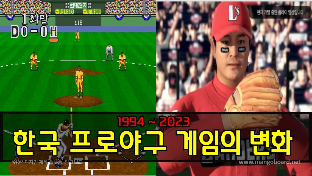 Эволюция графики корейского бейсбола [1994–2023]