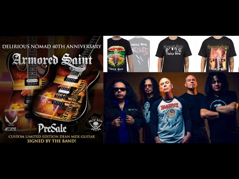 Armored Saint to Enter Studio update! + Delirious Nomad Dean Guitar and merch!