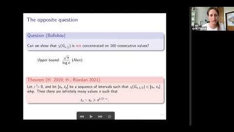 Annika Heckel (LMU), How does the chromatic number of a random graph vary?