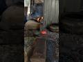 Old School Skills: Forging a Steel Nail (ASMR)🔥⚒️🇺🇸 #shorts #shortvideo #america #Blacksmith