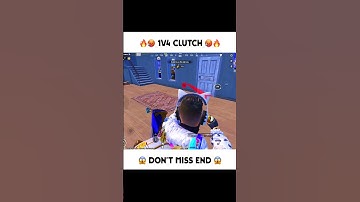 1v4 Clutch🥵🔥 Wait For End || #shorts #bgmi #pubgmobile