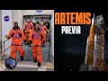 PREVIA ARTEMIS II: Salida de los astronautas a la plaaforma