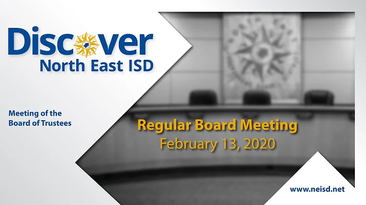 February 13, 2020 - Regular Board Meeting