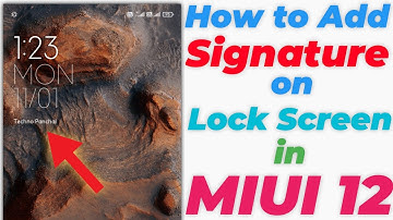 Write Custom Text on Lock Screen In MI Phone | Add Signature On Lock Screen In MIUI 12 | MIUI 12 TIP
