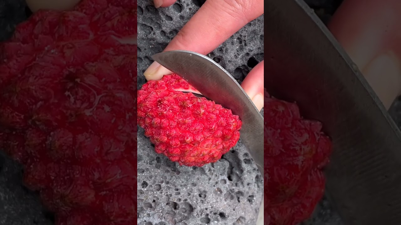 😍Oddly Satisfying Lychee 🍒( Fresh Fruit Cutting In My Farm ) How To Cut Fruit In My Farm 