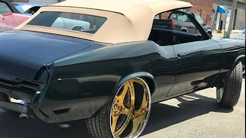 1972 Oldsmobile Cutlass , 26x12 Forgiato Gold, Frame off build pt2