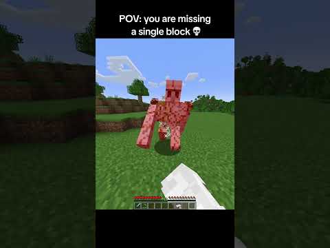 When You need only one block #minecraft #minecraftshorts #minecraftmemes
