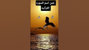 #ياسر_الدوسري #قرآن #خمن اسم السورة القرآنيه