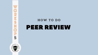 Workshop 5 - Peer Review