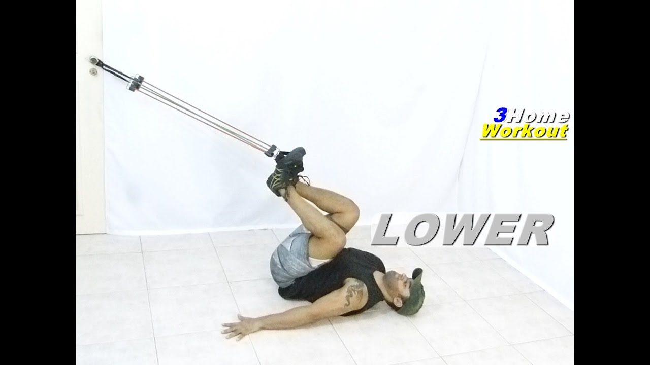 Fitness at Home LOWER ABS (Resistance Band Exercise) YouTube