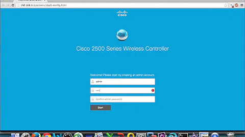 Cisco 2500 Series Wireless Controller WLC Setup