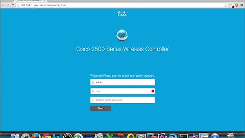 Cisco 2500 Series Wireless Controller WLC Setup