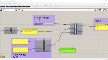 Rhino Grasshopper - Number slider with range (Method 2)